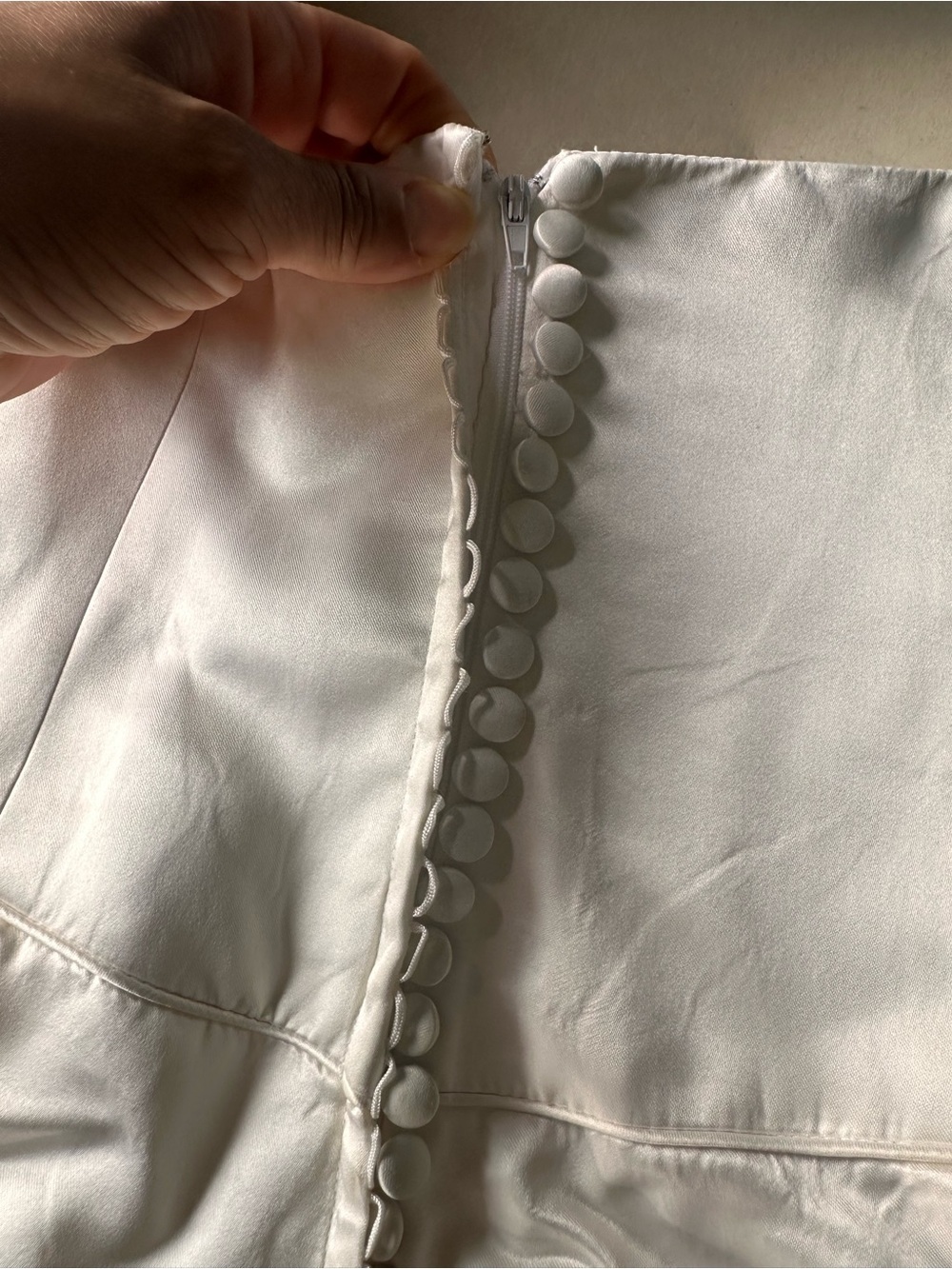 Classic Strapless White Bridal Ball Gown Dress - Picture 7 of 17